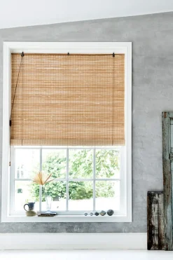 Rullegardin - Brun Heldekkende Bambus