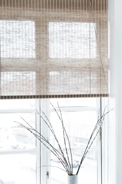 Rullegardin - Brun Stripet Natur Plante