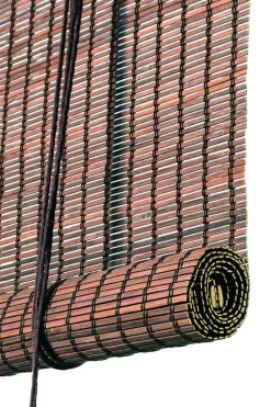Rullegardin - Mørk Brun Bambus
