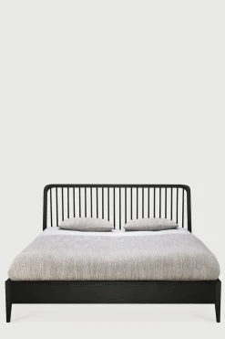 Seng - Spindle Bed 160x200cm Oak Black