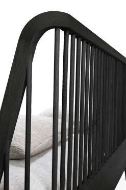 Seng - Spindle Bed 180x200cm Oak Black