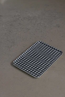 Serveringsbrett - M Navy/White Checks