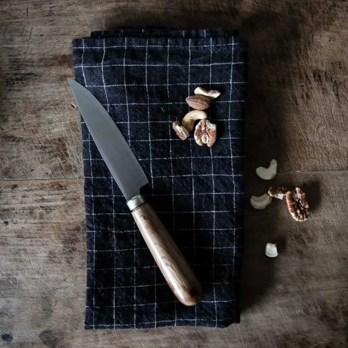 Serviett - 45x45 Black Checks