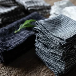 Serviett - 45x45 Black Checks