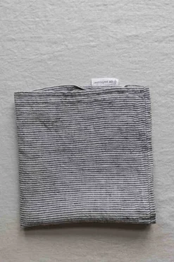 Serviett - 45x45 Black/White Stripe