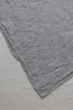 Serviett - 45x45 Black/White Stripe