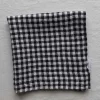 Serviett - 45x45cm Black Gingham