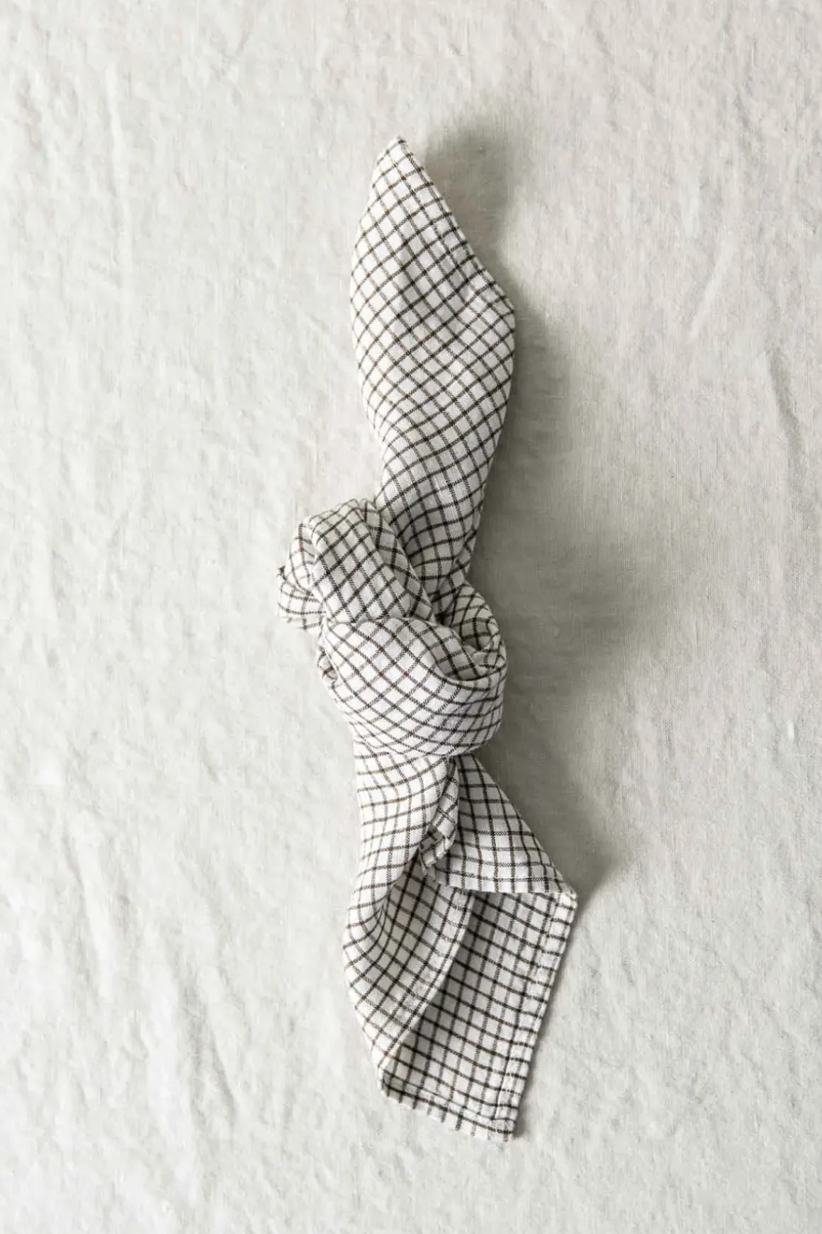 Serviett - 45x45cm Brown Checks