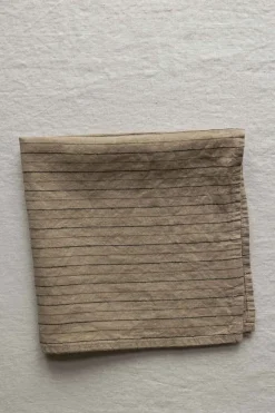 Serviett - 45x45cm Camel Stripe