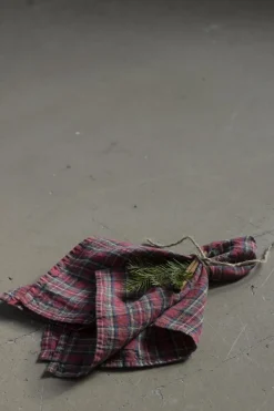 Serviett - 45x45cm Red Tartan