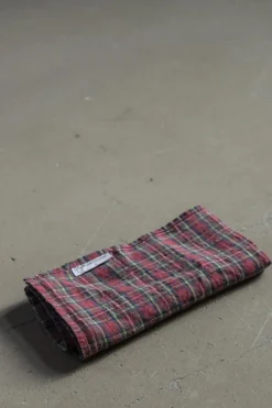 Serviett - 45x45cm Red Tartan