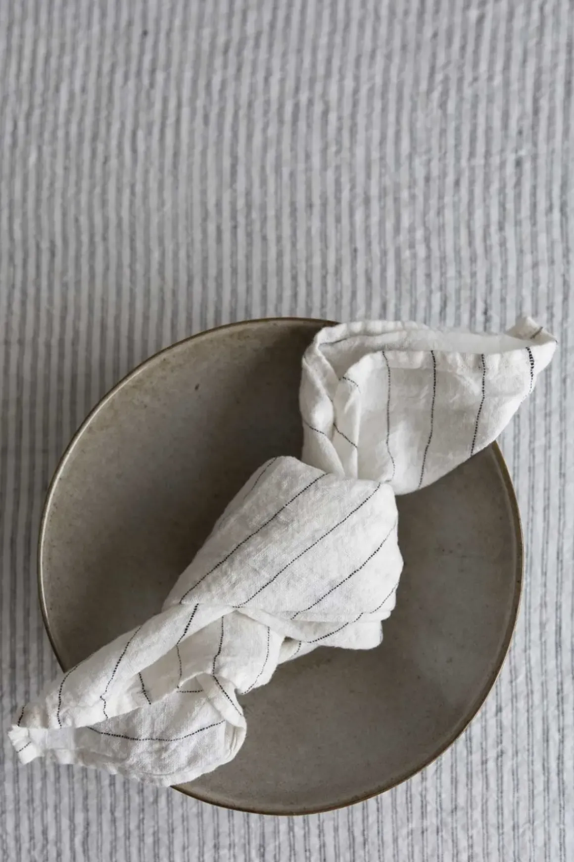 Serviett - 45x45cm Tennis Stripe