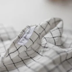 Serviett - 45x45Cm White/Black Checks