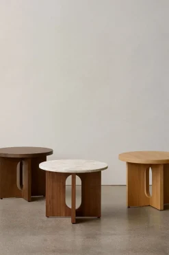 Sidebord - Androgyne dia50cm Natural Oak/Kunis Breccia