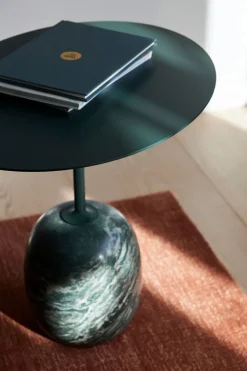 Sidebord - Lato LN9 Deep Green w/Verde Alpi Marble