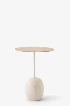 Sidebord - Lato LN8 Lacquered Oak w/Crema Diva Marble