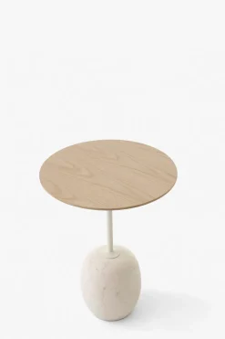 Sidebord - Lato LN8 Lacquered Oak w/Crema Diva Marble