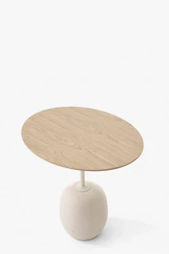 Sidebord - Lato LN9 Lacquered Oak w/Crema Diva Marble