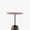Sidebord - Lato LN8 Lacquered Walnut w/Emparador Marble