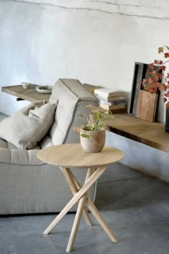 Sidebord - Oak Mikado dia50x50cm