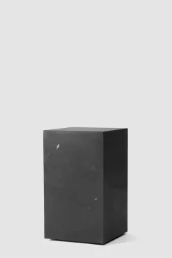 Sidebord - Plinth Tall 30x30xh51cm Black Marble