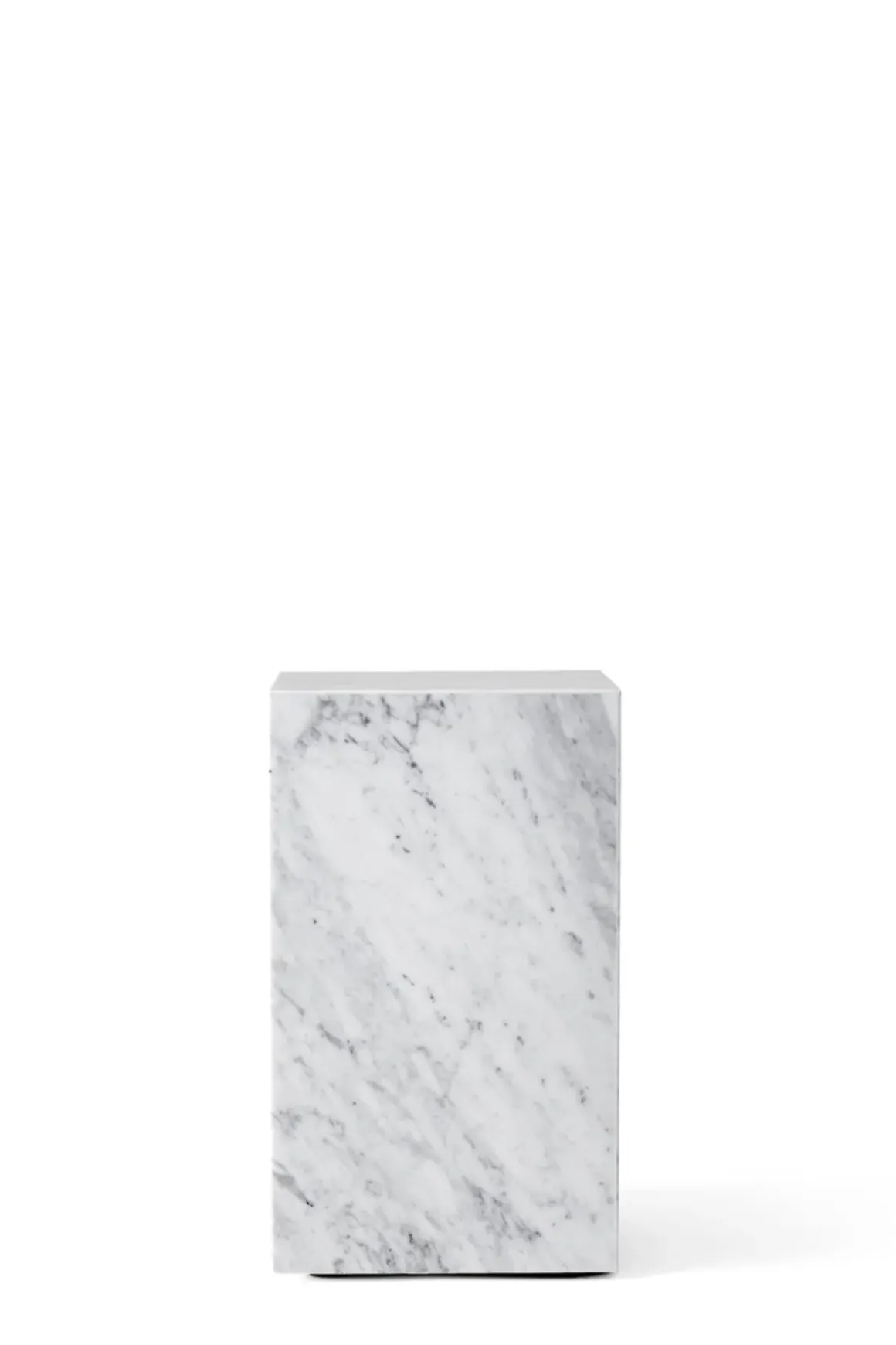 Sidebord - Plinth Tall 30x30xh51cm White Marble