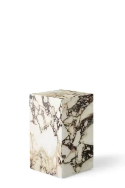 Sidebord - Plinth Tall 30x30xh51 Rose Marble