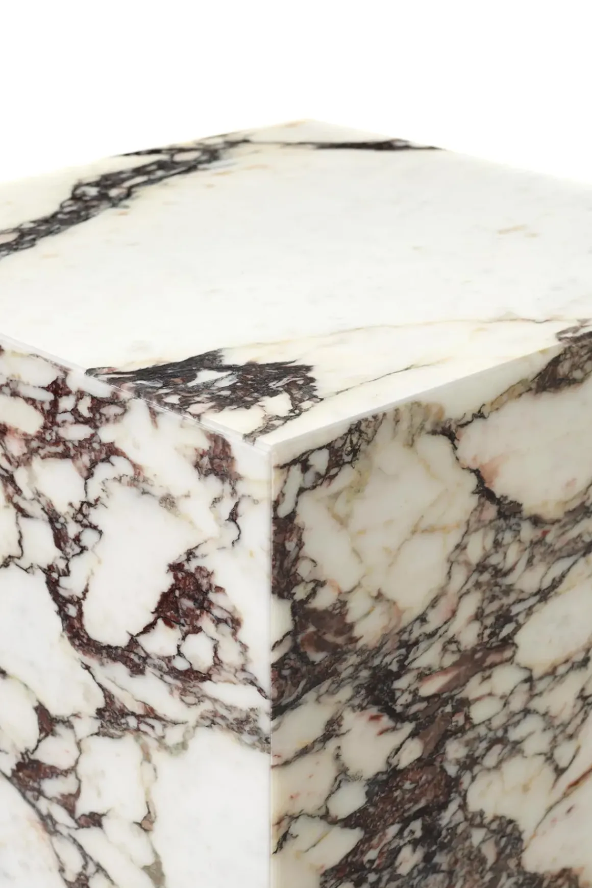 Sidebord - Plinth Tall 30x30xh51 Rose Marble