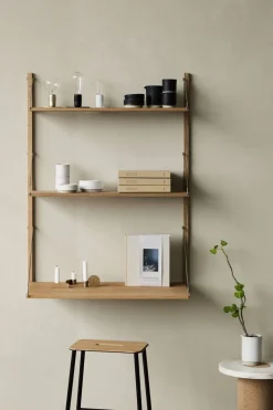 Sidebord - Sintra h33cm dia39cm White Marmor/Cork