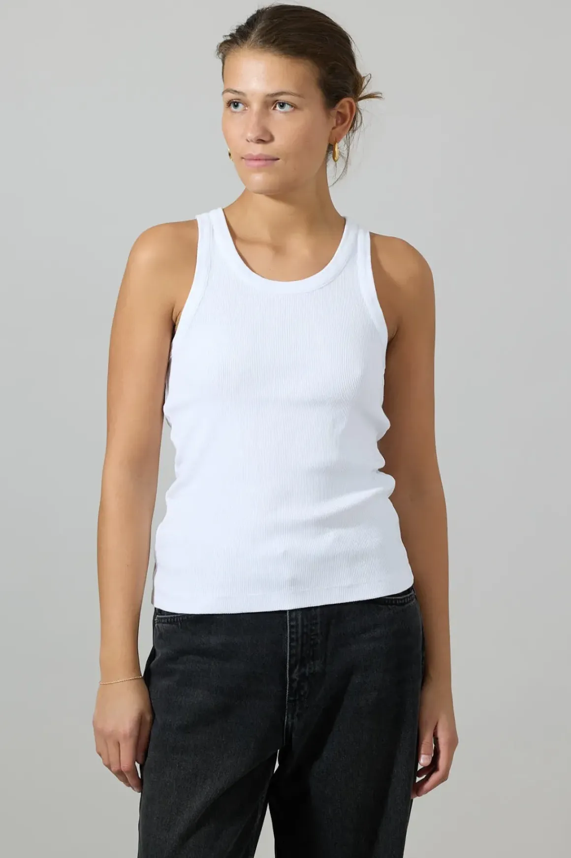 Singlet - Scoop NK Tank White