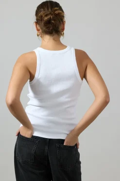 Singlet - Scoop NK Tank White