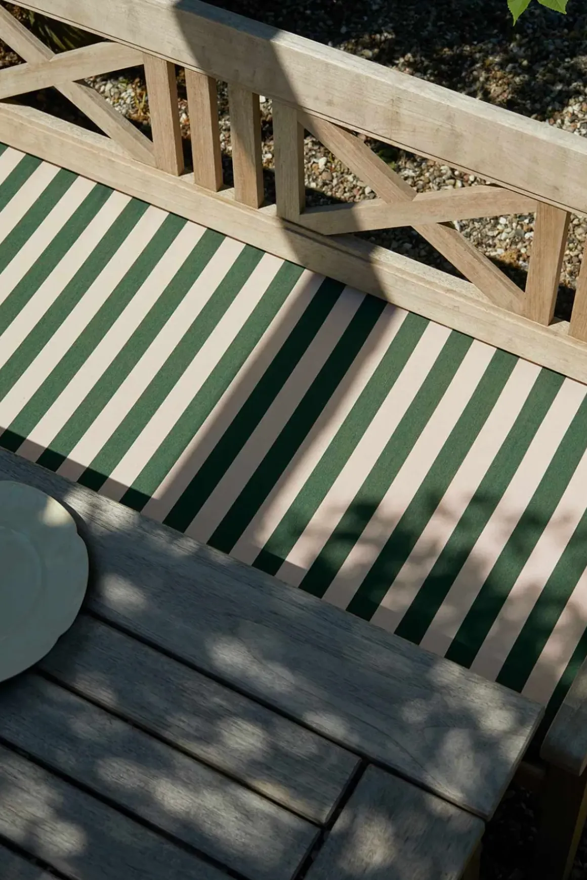 Sittepute - Til Drachmann Benk 165 Light Apricot/Dark Green