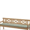 Sittepute - Til Drachmann Benk 200 Light Apricot/Dark Green Stripe