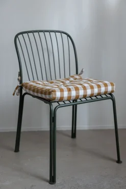 Sittepute - 45x45cm Mustard/White