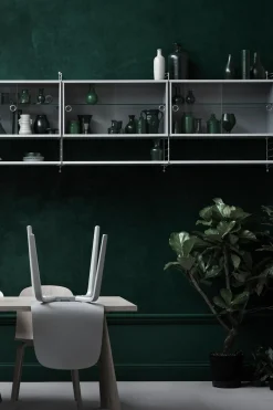 Skap - Glassdører 78x30x42 Grå