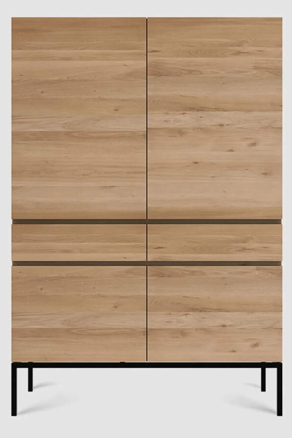 Skap - Ligna 110x50xH162cm Eik/Sort