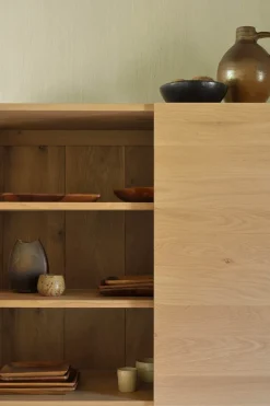 Skap - Ligna 110x50xH162cm Eik/Sort