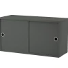 Skap - Skyvedører 78x30x42 Mørkegrå