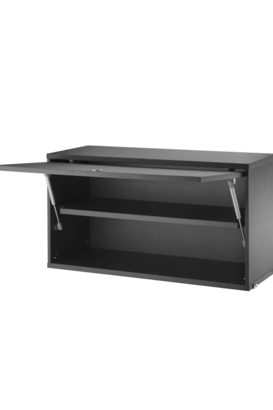 Skap - Vippedør 78x30x42 Sort Ask