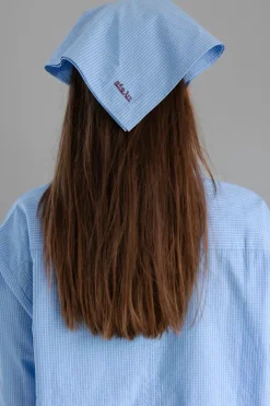 Skjerf - Charlie Scarf Check Mix Blue