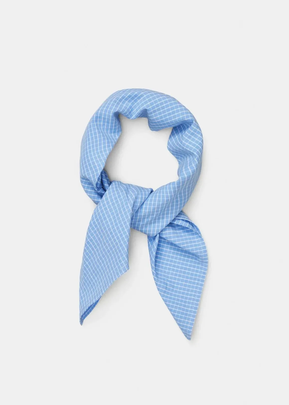 Skjerf - Charlie Scarf Check Mix Blue