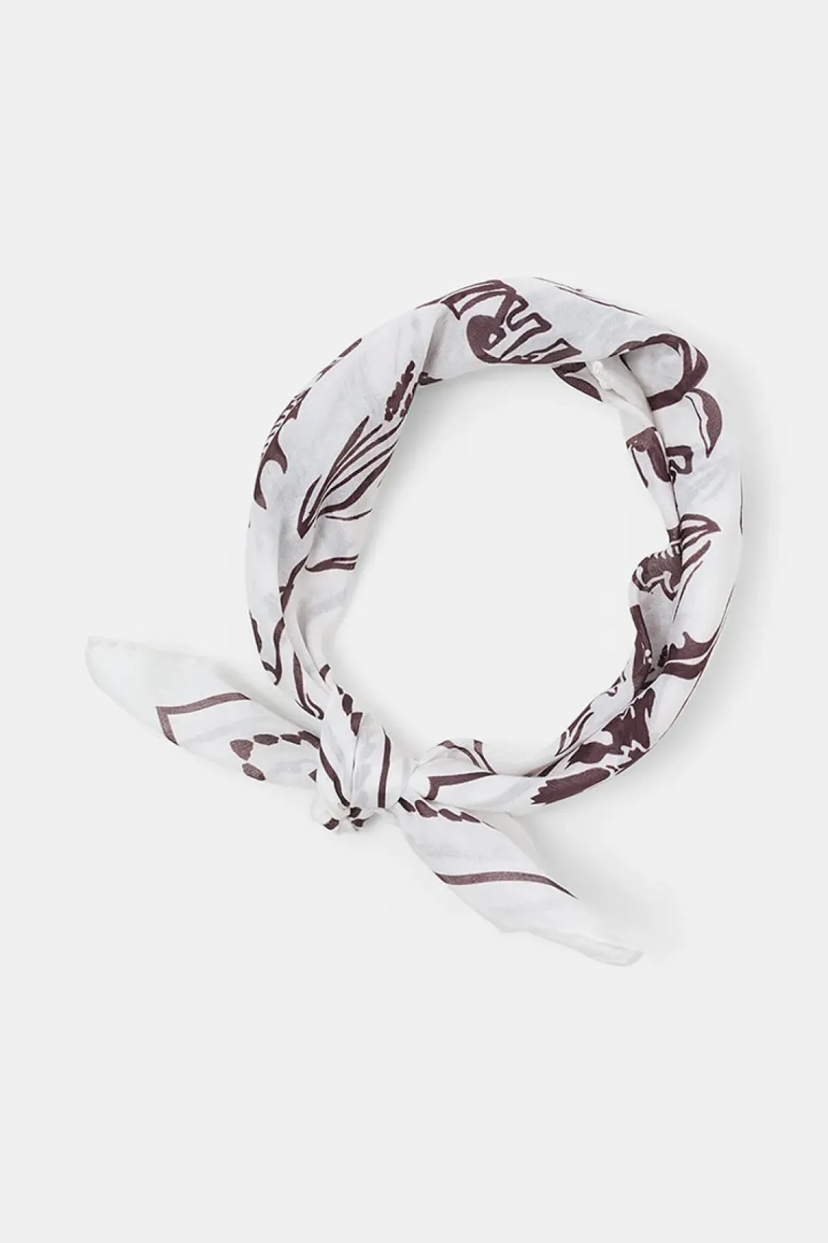 Skjerf - Friends Of Dorothee Off-White/Brown