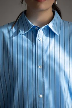 Skjorte - Coastal Shirt Cornflower Blue Stripe