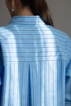 Skjorte - Coastal Shirt Cornflower Blue Stripe