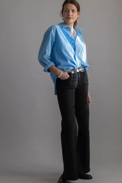 Skjorte - Coastal Shirt Cornflower Blue Stripe