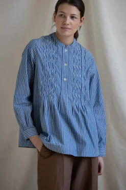 Skjorte - Dash Stripe Pintuck