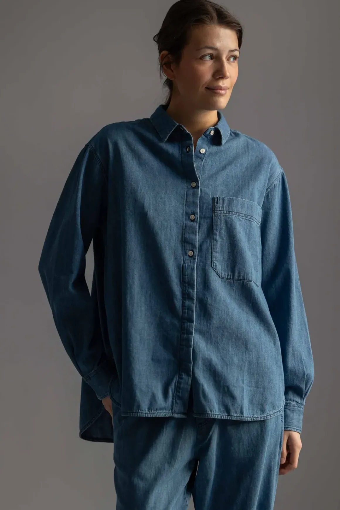 Skjorte - Lynette Denim Iceberg