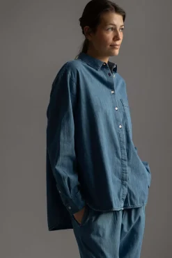 Skjorte - Lynette Denim Iceberg