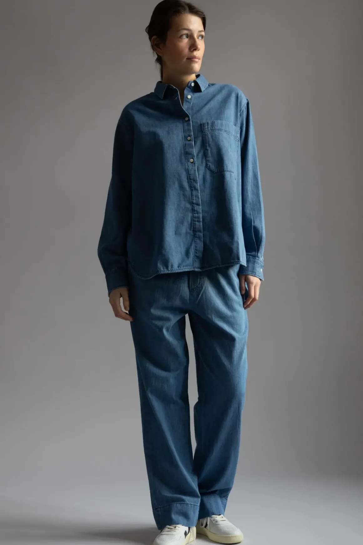 Skjorte - Lynette Denim Iceberg