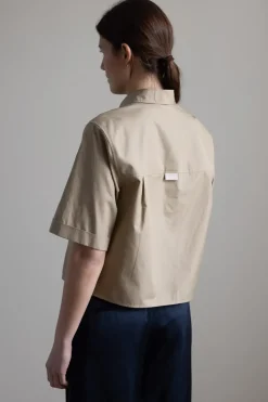 Skjorte - S/S Button Down W/ Canvas Tape